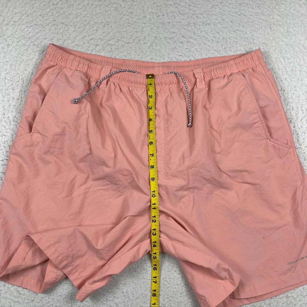 Columbia PFG Fishing Shorts Mens‎ XXL Pink Omni-Shade Mesh Liner Performance